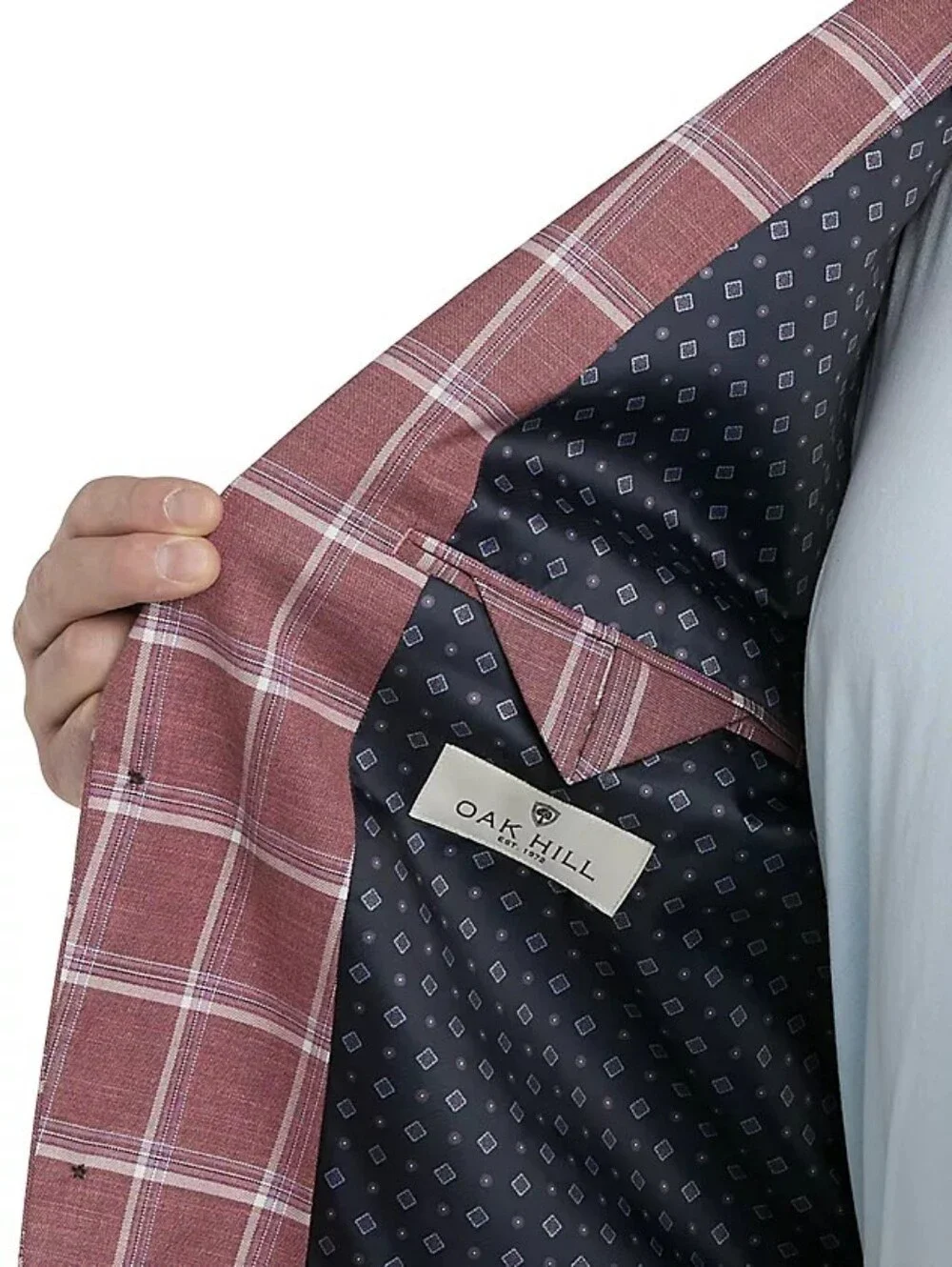 Oak‎ Hill Windowpane Sport Coat Two Button Plaid Size 2XL 50-52 Color Barry